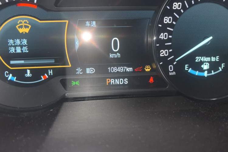 Used Lincoln MKX 2017 2.7T Four-Wheel Drive Prestige Edition Odometer Close Up