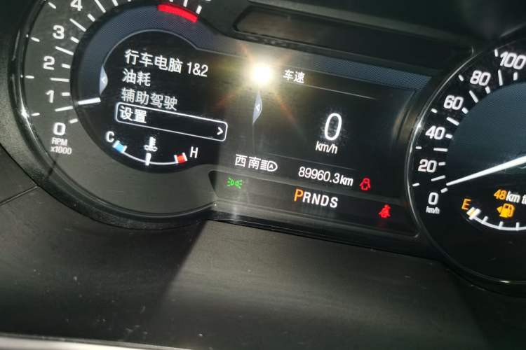 Used Lincoln MKX 2018 2.7T Four-Wheel Drive Prestige Edition Odometer Close Up
