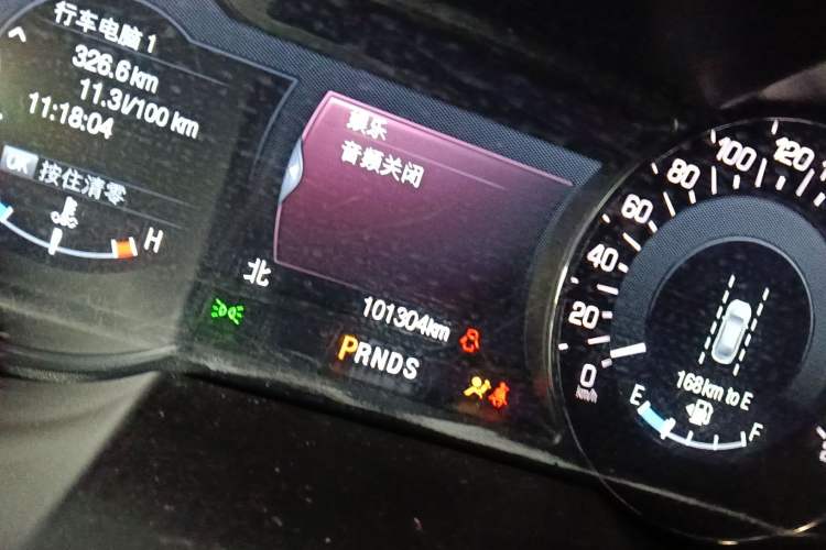 Used Lincoln MKX 2018 2.0T Four-Wheel Drive Zunya Edition Odometer Close Up