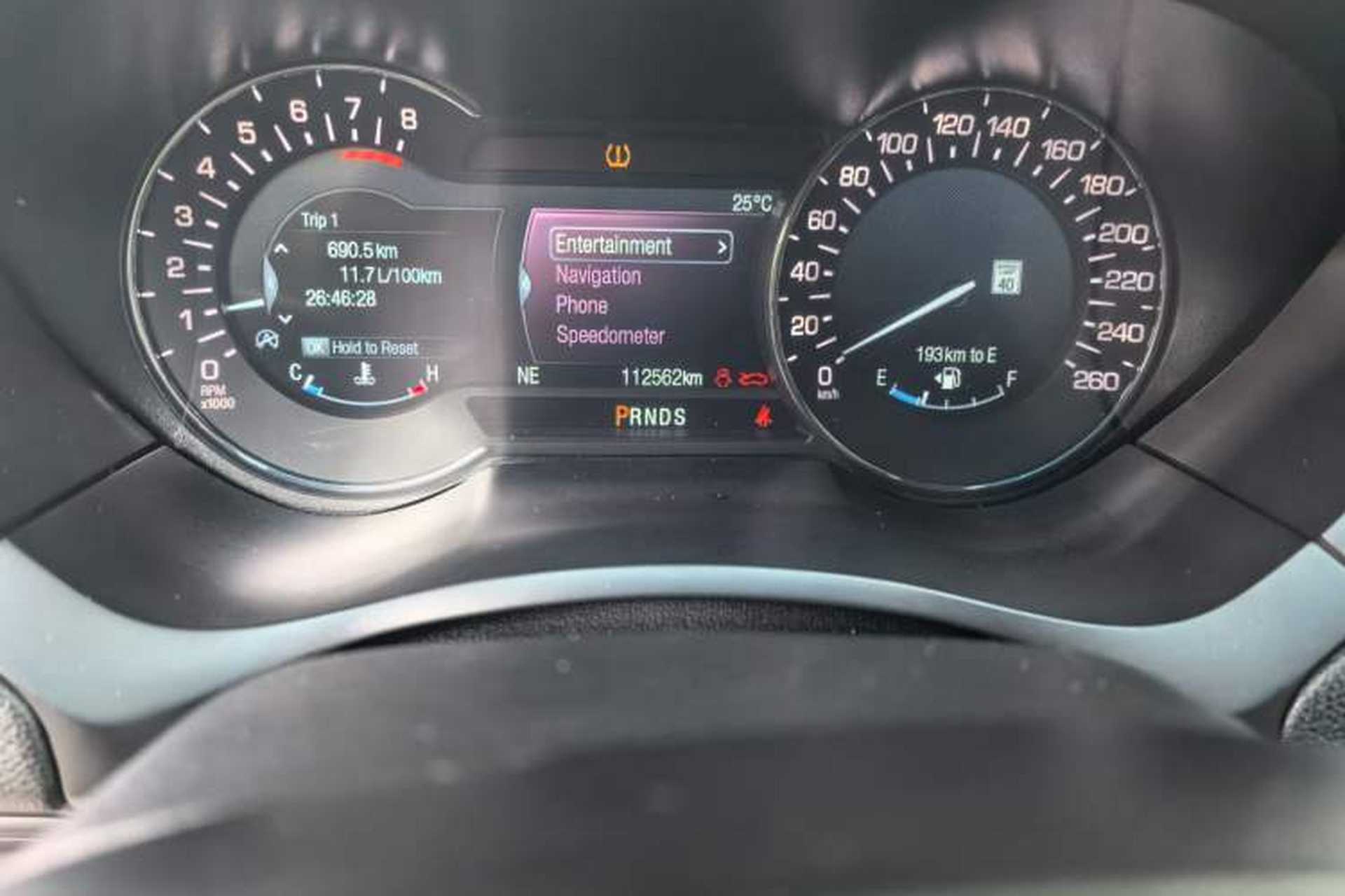 Used Lincoln MKZ 2016 2.0T Luxury Edition Odometer Close Up