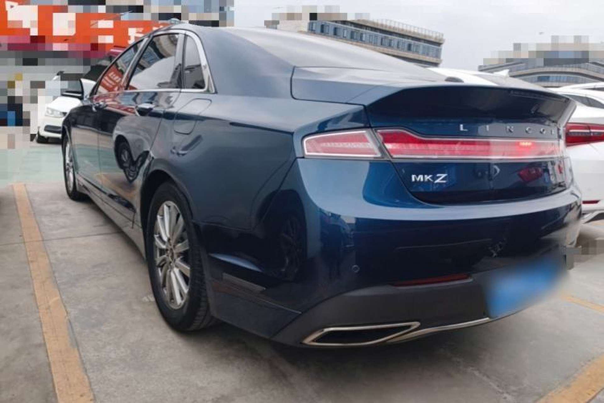 Used Lincoln MKZ 2017 2.0T Luxury Edition Rear Left 45 Deg