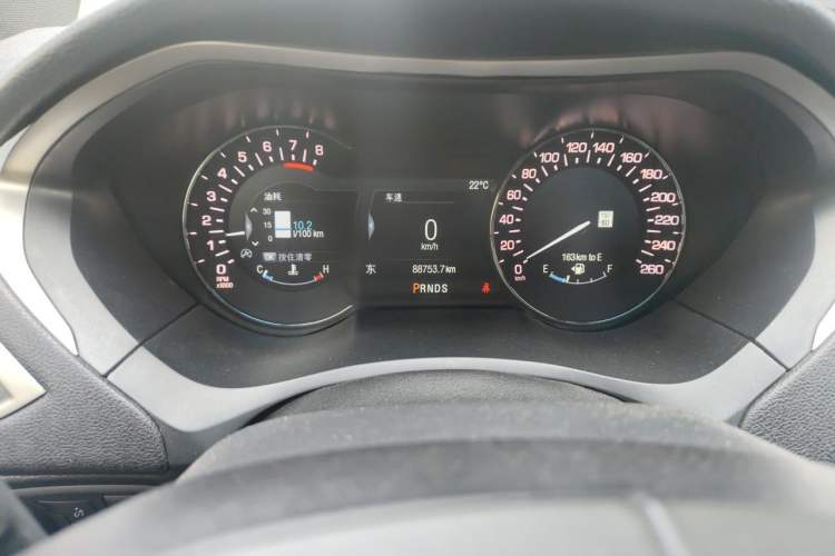 Used Lincoln MKZ 2017 2.0T Luxury Edition Odometer Close Up
