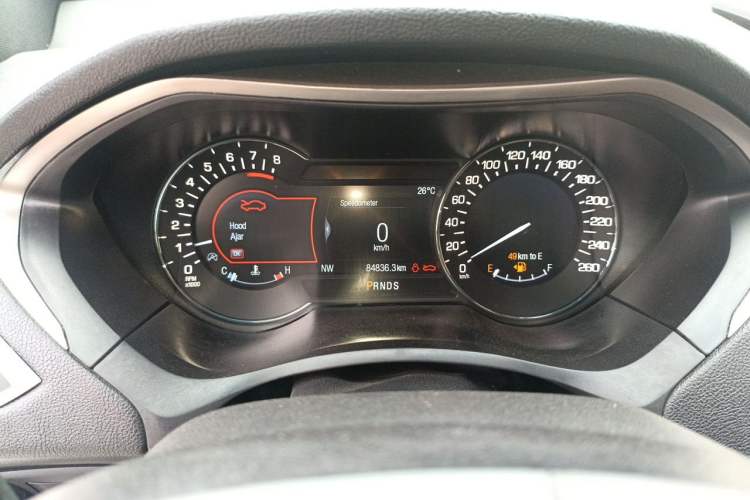 Used Lincoln MKZ  Odometer Close Up
