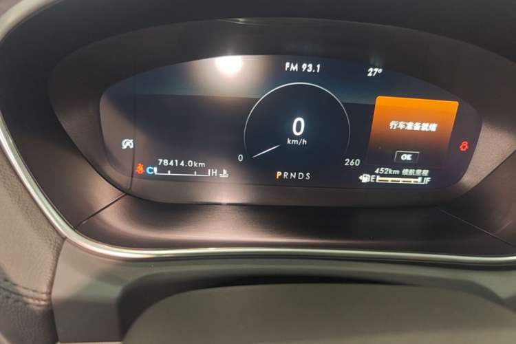 Used Lincoln Nautilus 2019 2.0T Two-Wheel Drive Luxury Edition China VI Standard Instrument Cluster