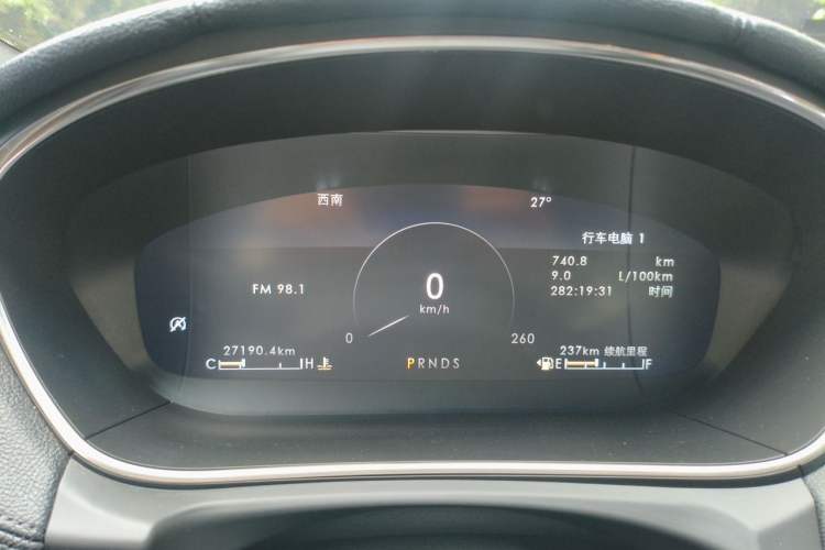 Used Lincoln Nautilus 2019 2.0T Two-Wheel Drive Zunyue Version China VI Standard Instrument Cluster