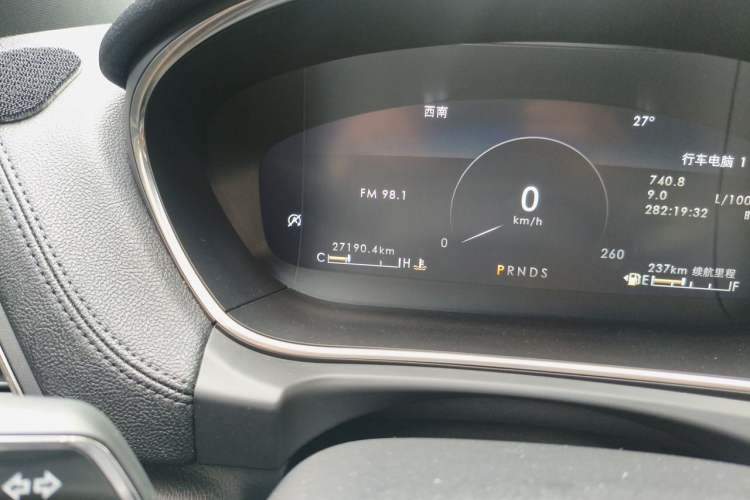 Used Lincoln Nautilus 2019 2.0T Two-Wheel Drive Zunyue Version China VI Standard Odometer Close Up
