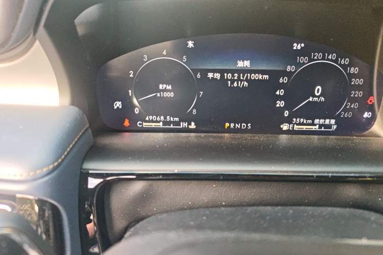 Used Lincoln Nautilus 2021 2.7T Four-Wheel Drive Prestige Edition Odometer Close Up