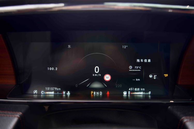 Used Lincoln Navigator 2018 3.5T Prestige Version China V Emission Standard Odometer Close Up