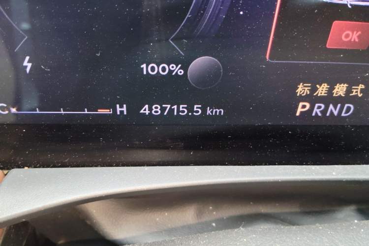 Used Lincoln Z 2024 2.0T Two-Wheel Drive Luxury Hybrid Version Odometer Close Up