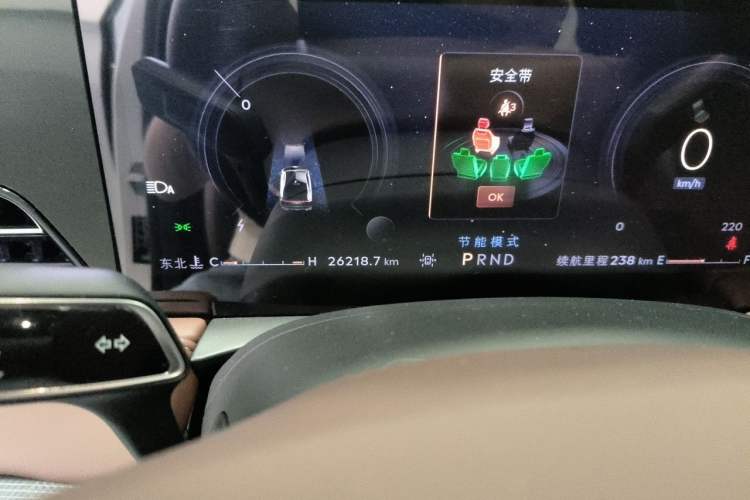 Used Lincoln Z 2024 2.0T Two-Wheel Drive Luxury Hybrid Version Odometer Close Up