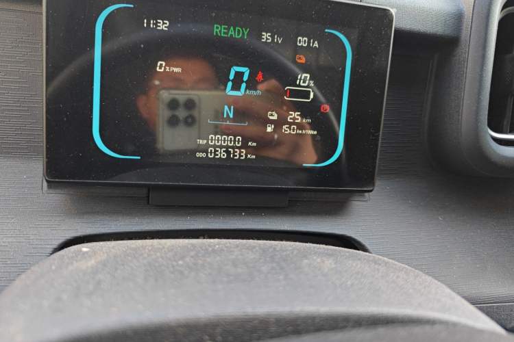 Used Linxys Huangjincang 2023 Economy Version Economy Class Odometer Close Up