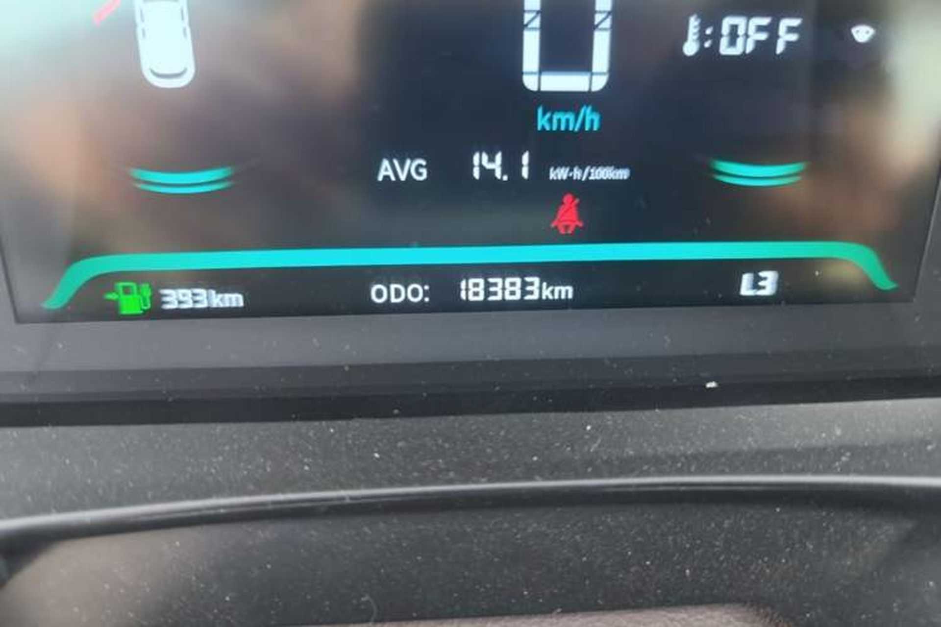 Used Livan 8 2025 Long-Range Version Odometer Close Up