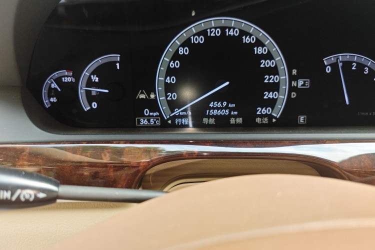 Used Lorinser S-Class  Odometer Close Up