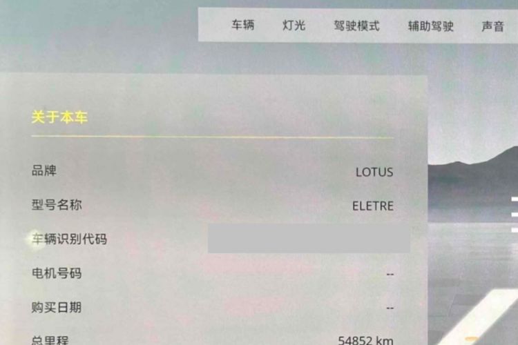 Used Lotus ELETRE 2023 ELETRE S+ Odometer Close Up