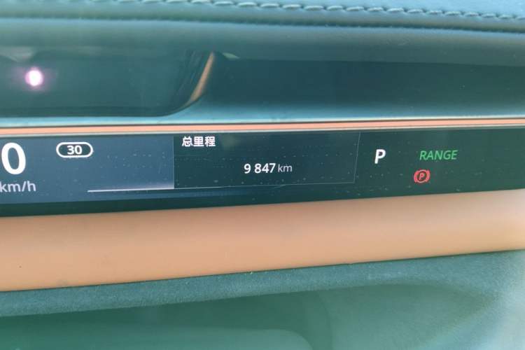 Used Lotus EMEYA 2024 EMEYA R+ Black Gold Edition Odometer Close Up