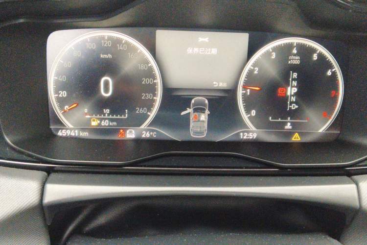 Used Lynk & Co 01 2017 2.0T Four-Wheel Drive Pro Edition Odometer Close Up