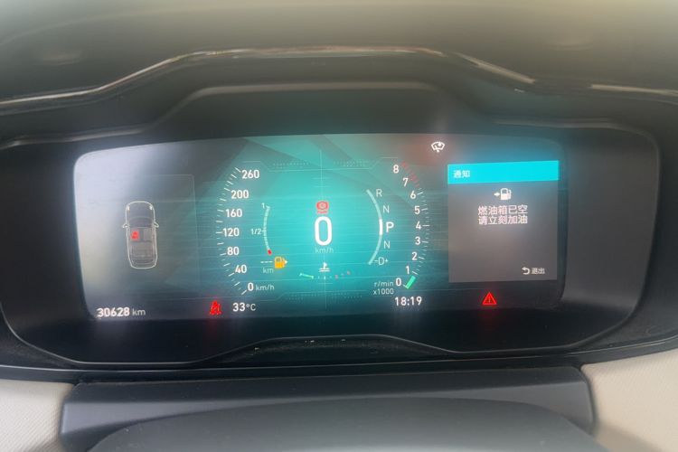 Used Lynk & Co 01 2017 2.0T Two-Wheel Drive Zhaopu Version Odometer Close Up
