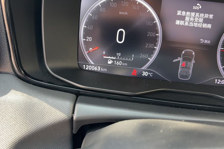 Used Lynk & Co 01 2017 2.0T Two-Wheel-Drive Version Odometer Close Up