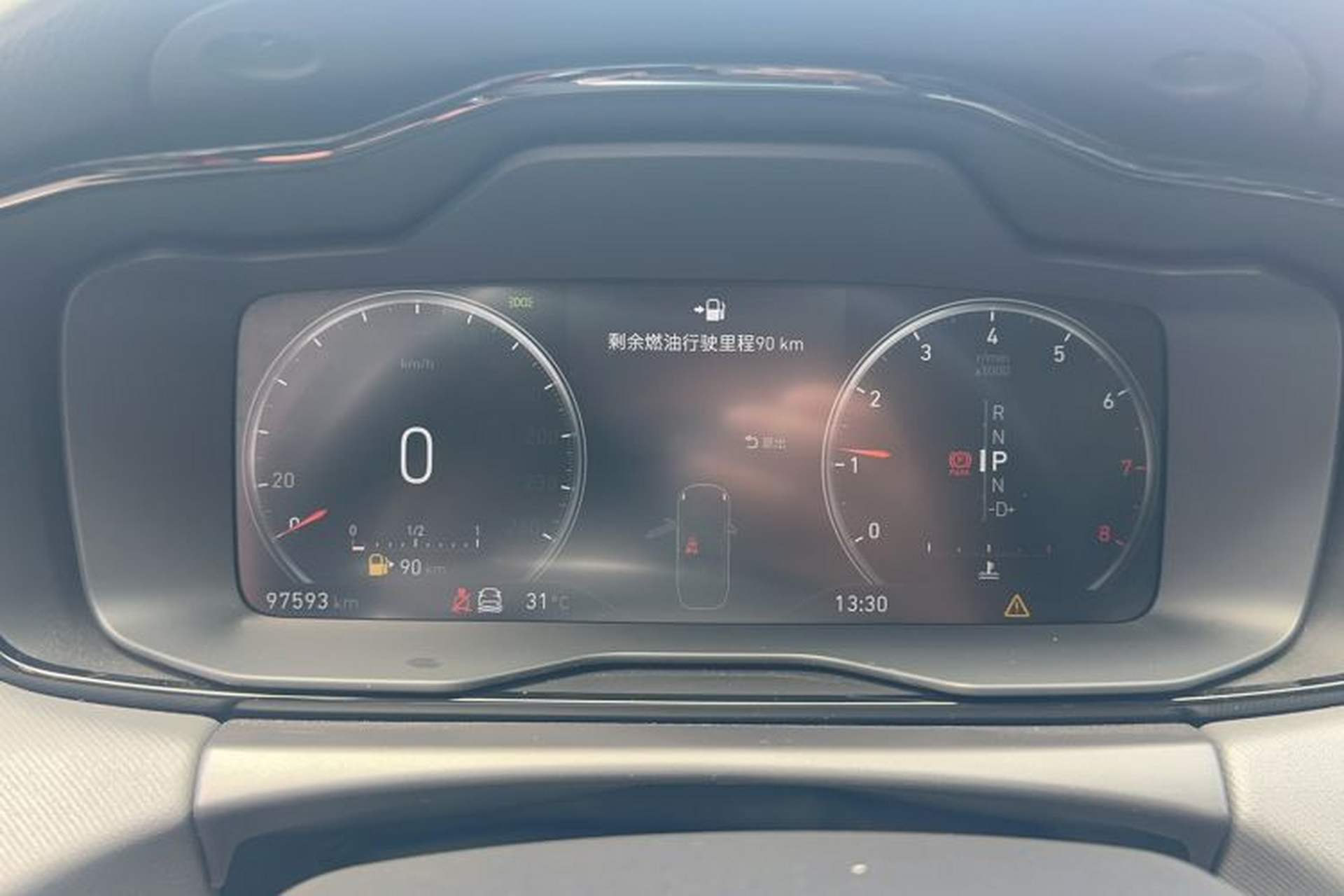 Used Lynk & Co 01 2017 2.0T Four-Wheel Drive Pro Edition Odometer Close Up