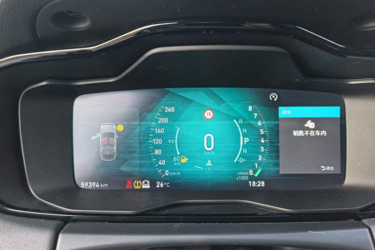 Used Lynk & Co 01 2017 2.0T Four-Wheel Drive Pro Edition Odometer Close Up