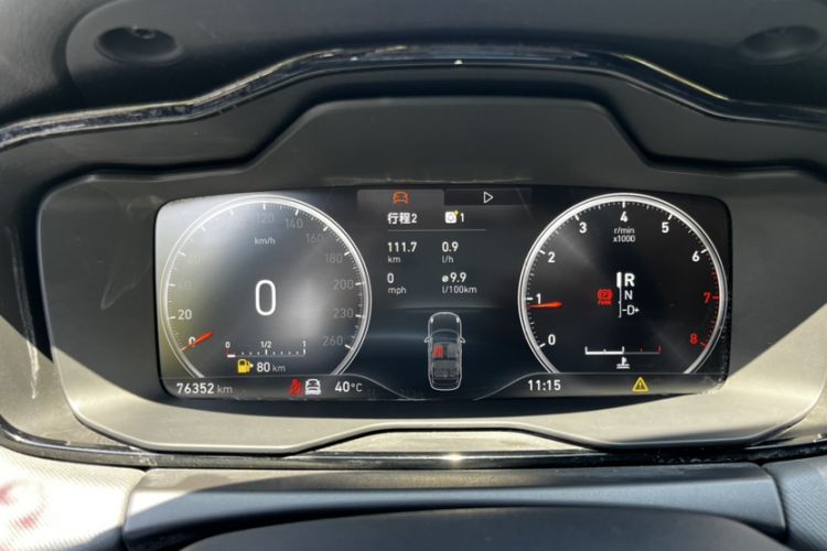 Used Lynk & Co 01 2017 2.0T Four-Wheel Drive Pro Edition Odometer Close Up