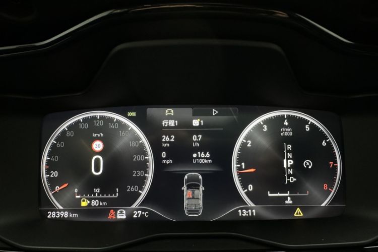 Used Lynk & Co 01 2017 2.0T Four-Wheel Drive Pro Edition Odometer Close Up