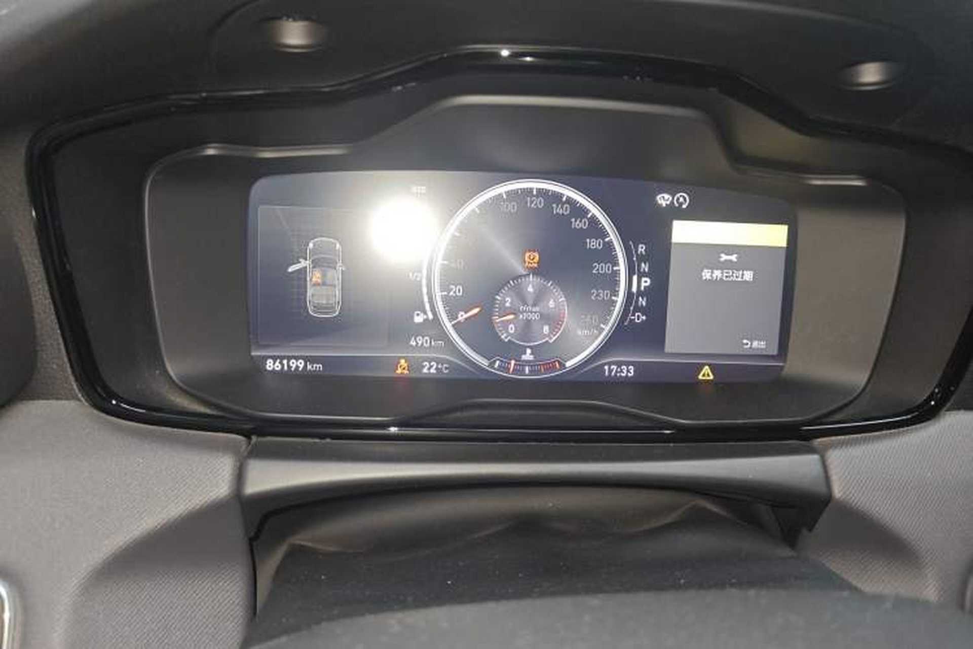 Used Lynk & Co 01 2017 2.0T Two-Wheel Drive Pro Edition Odometer Close Up