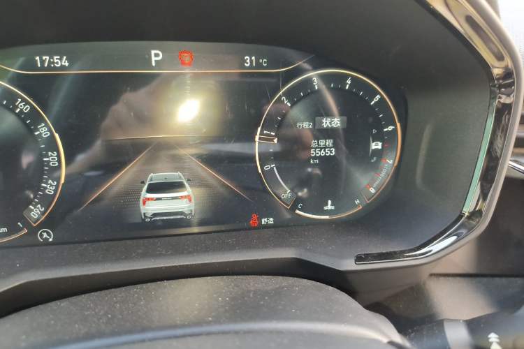 Used Lynk & Co 01 2021 2.0TD Four-Wheel Drive Dark Night Edition Odometer Close Up