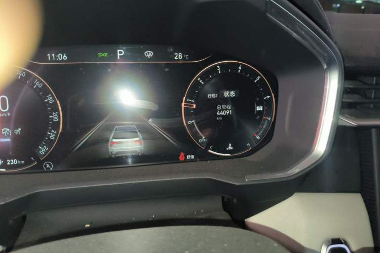 Used Lynk & Co 01 2021 2.0TD Two-Wheel Drive Zhaopu Pro Odometer Close Up