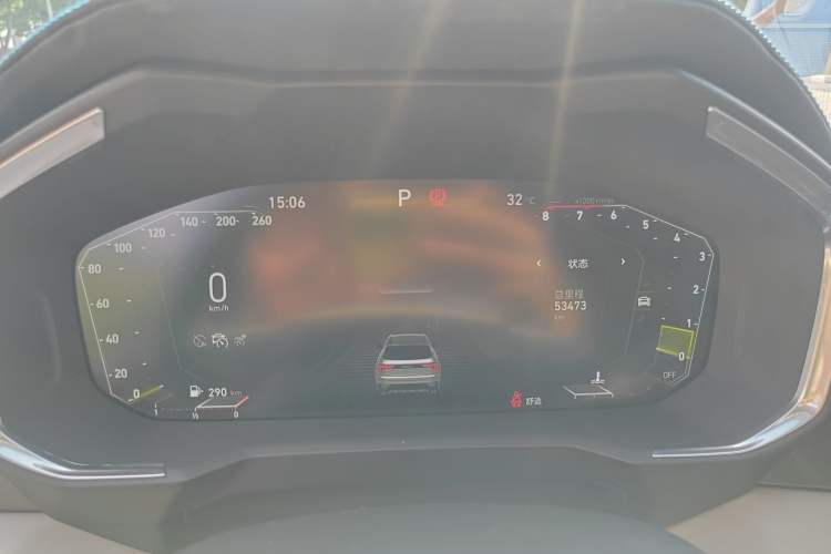 Used Lynk & Co 01 2021 2.0TD Two-Wheel Drive Zhaopu Pro Odometer Close Up