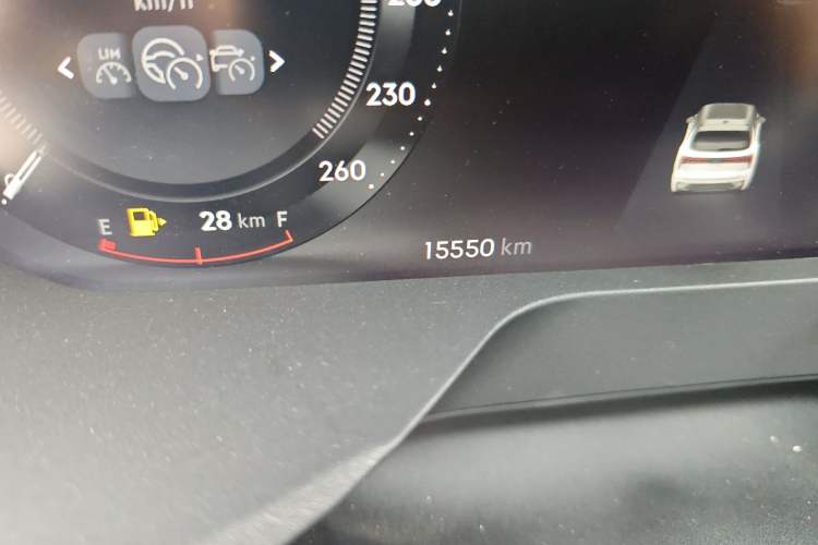Used Lynk & Co 01 2023 2.0TD Two-Wheel Drive Pro Trim Odometer Close Up