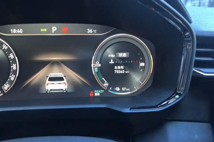 Used Lynk & Co 01 EM-P 2021 1.5TD PHEV Halo Odometer Close Up