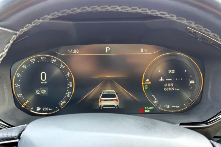 Used Lynk & Co 01 EM-P 2022 1.5TD PHEV Plus Odometer Close Up