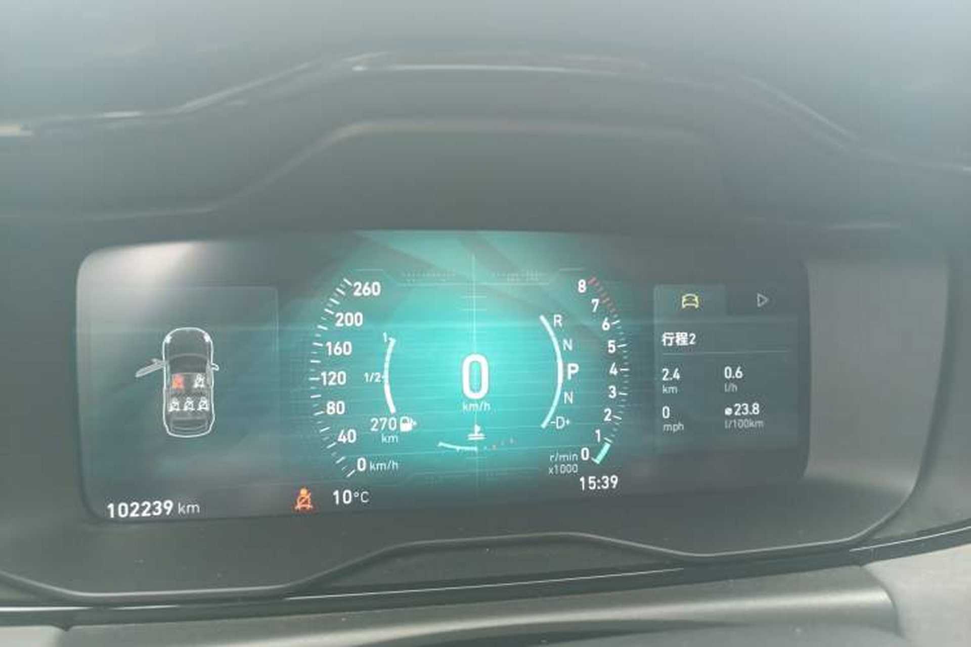 Used Lynk & Co 02 2018 1.5T DCT Two-Wheel Drive Pro Version China V Emission Standard Instrument Cluster