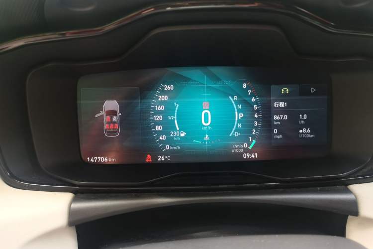 Used Lynk & Co 02 2018 1.5T DCT Two-Wheel Drive Zhaopu Version China V Standard Instrument Cluster