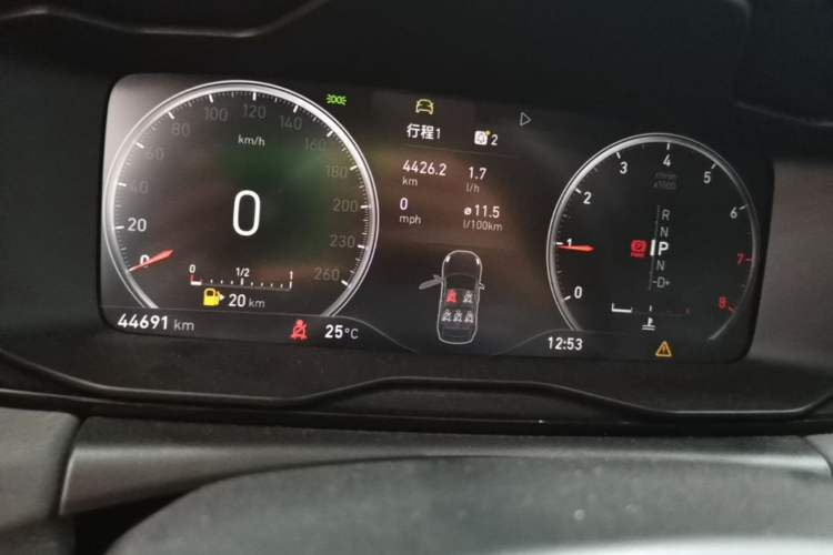 Used Lynk & Co 02 2018 1.5T DCT Two-Wheel Drive Sporty Version China V Standard Instrument Cluster