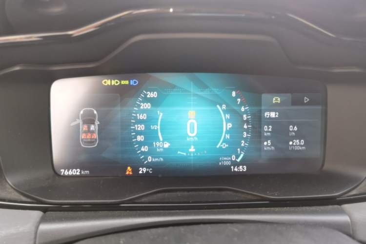 Used Lynk & Co 02 2018 1.5T DCT Two-Wheel Drive Pro Version China V Emission Standard Instrument Cluster