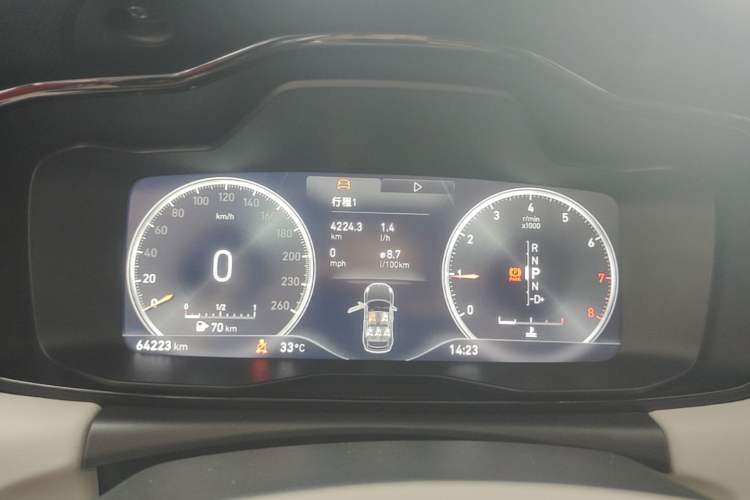 Used Lynk & Co 02 2018 1.5T DCT Two-Wheel Drive Zhaoban China V Standard Instrument Cluster