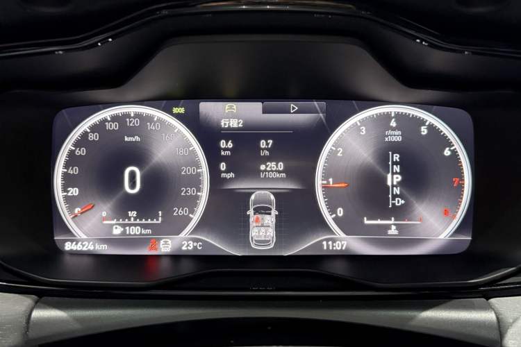 Used Lynk & Co 02 2018 1.5T DCT Two-Wheel Drive Pro Version China V Emission Standard Odometer Close Up