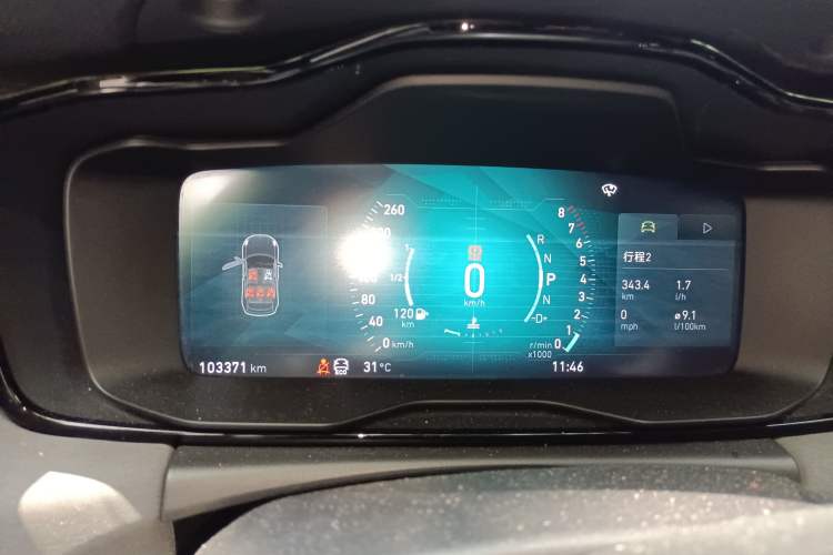 Used Lynk & Co 02 2018 1.5T DCT Two-Wheel Drive Pro Version China V Emission Standard Instrument Cluster