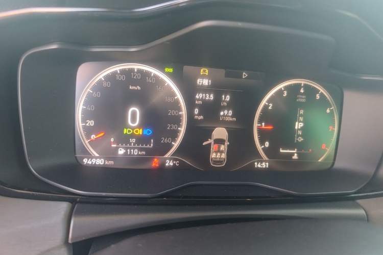 Used Lynk & Co 02 2018 1.5T DCT Two-Wheel Drive Sporty Version China V Standard Instrument Cluster
