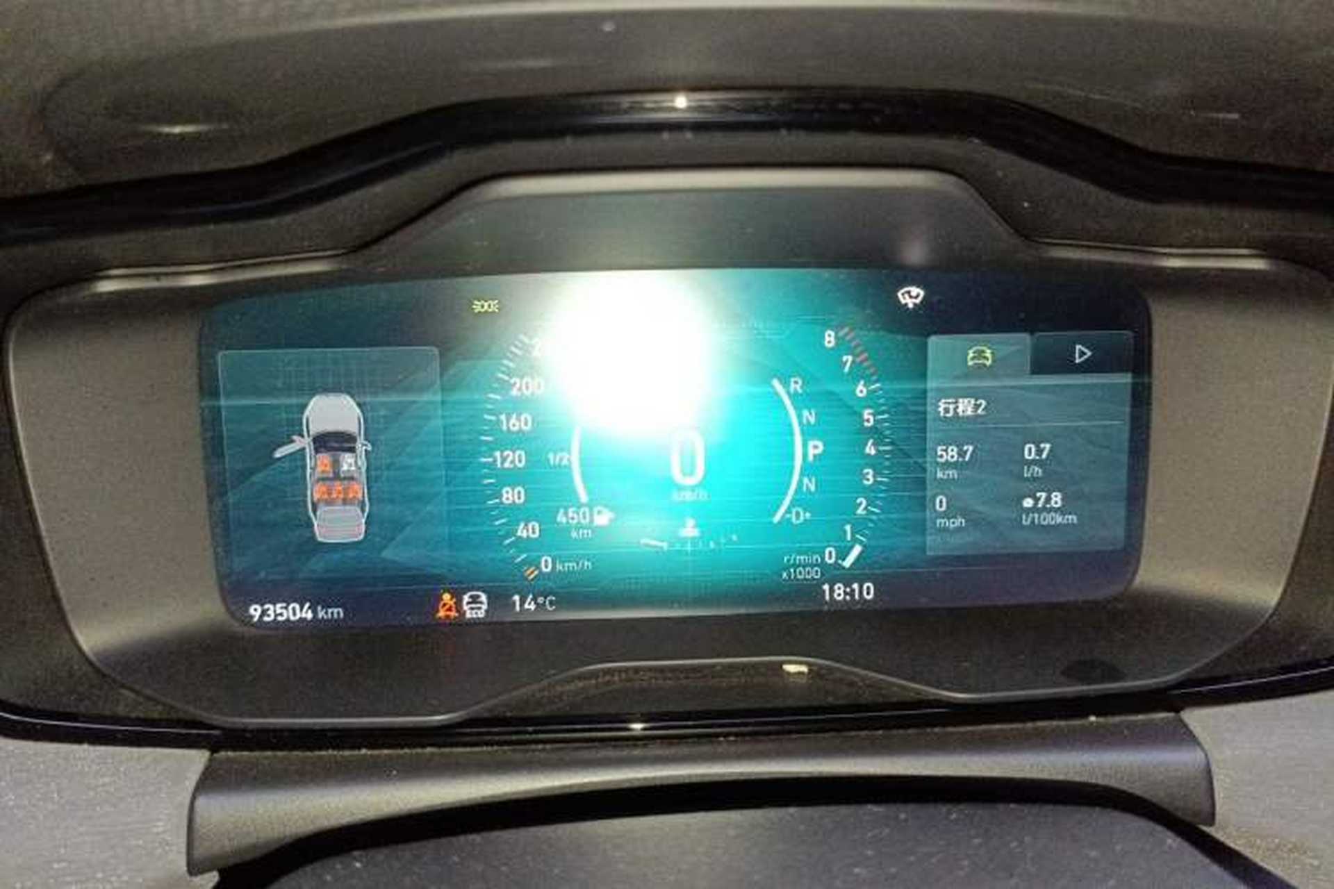 Used Lynk & Co 02 2019 High-Energy Edition 2.0T Automatic Two-Wheel Drive Shine Pro Edition China VI Standard Odometer Close Up