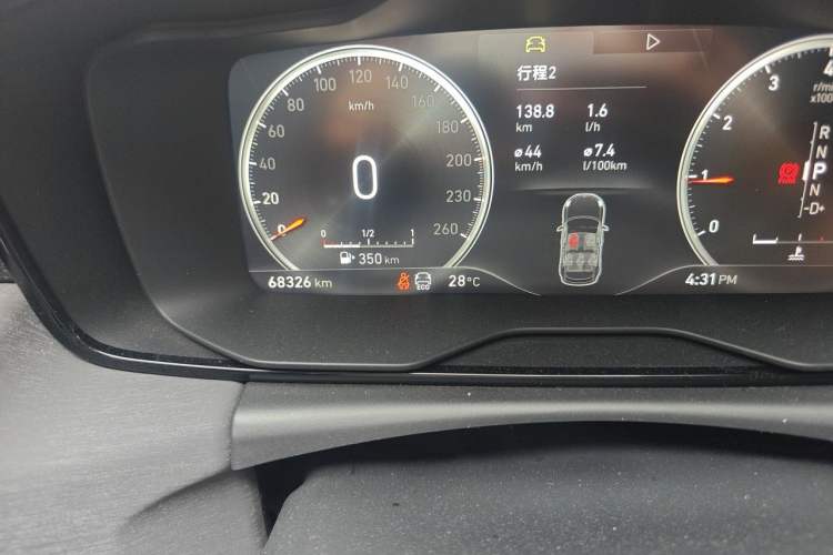Used Lynk & Co 02 2019 1.5T DCT Two-Wheel Drive Pro Edition China VI Standard Odometer Close Up