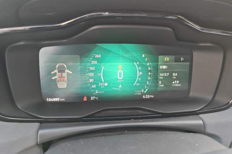 Used Lynk & Co 02 2019 High-Energy Edition 2.0T Automatic Two-Wheel Drive Shine Pro Edition China VI Standard Instrument Cluster