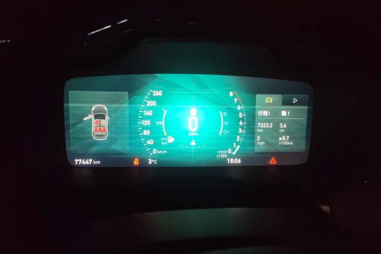 Used Lynk & Co 02 2019 1.5T DCT Two-Wheel Drive Pro Edition China VI Standard Instrument Cluster