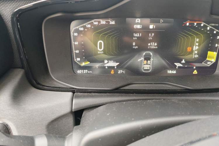 Used Lynk & Co 02 2021 1.5TD DCT Two-Wheel Drive Champion Edition Odometer Close Up