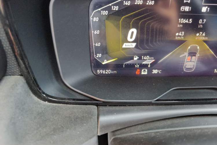 Used Lynk & Co 02 Hatchback 2021 2.0TD Halo Driving Control Kit Edition Odometer Close Up