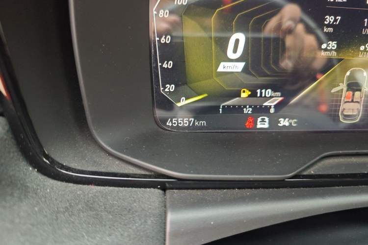Used Lynk & Co 02 Hatchback 2021 2.0TD Halo Driving Control Kit Edition Odometer Close Up