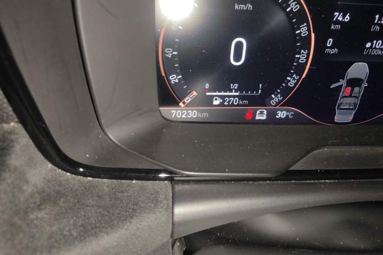 Used Lynk & Co 02 Hatchback 2021 2.0TD Halo Odometer Close Up
