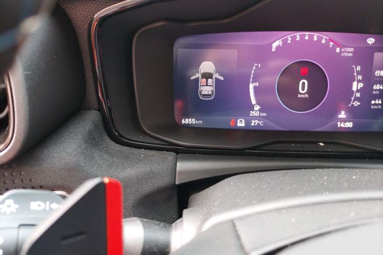 Used Lynk & Co 02 Hatchback 2021 2.0TD Halo Driving Control Kit Edition Odometer Close Up
